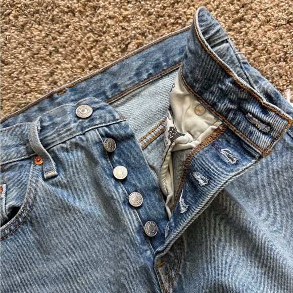 Levi’s 501 Jeans Button Fly Womens Size 25 - Picture 5 of 10